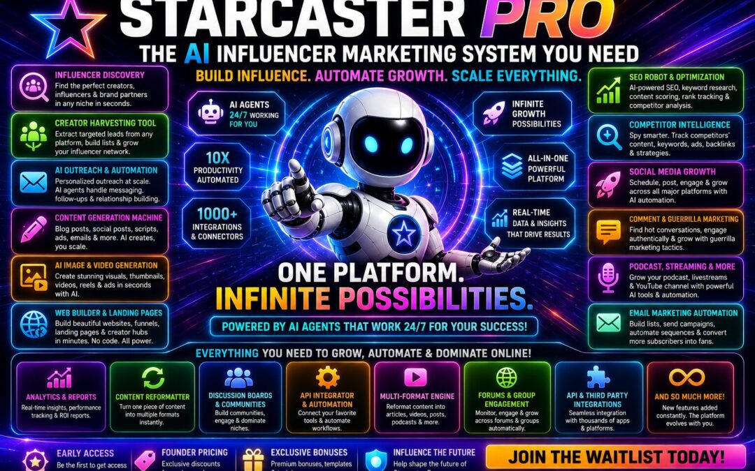 Starcaster Pro: The AI Influencer Marketing System You Need